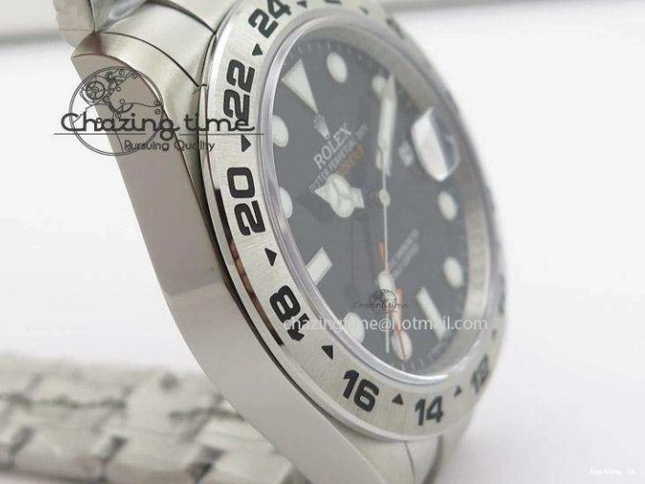 1222 Explorer II 42mm 216570 Noob Best Edition Black Dial on SS Bracelet A23J SunProtective 4039